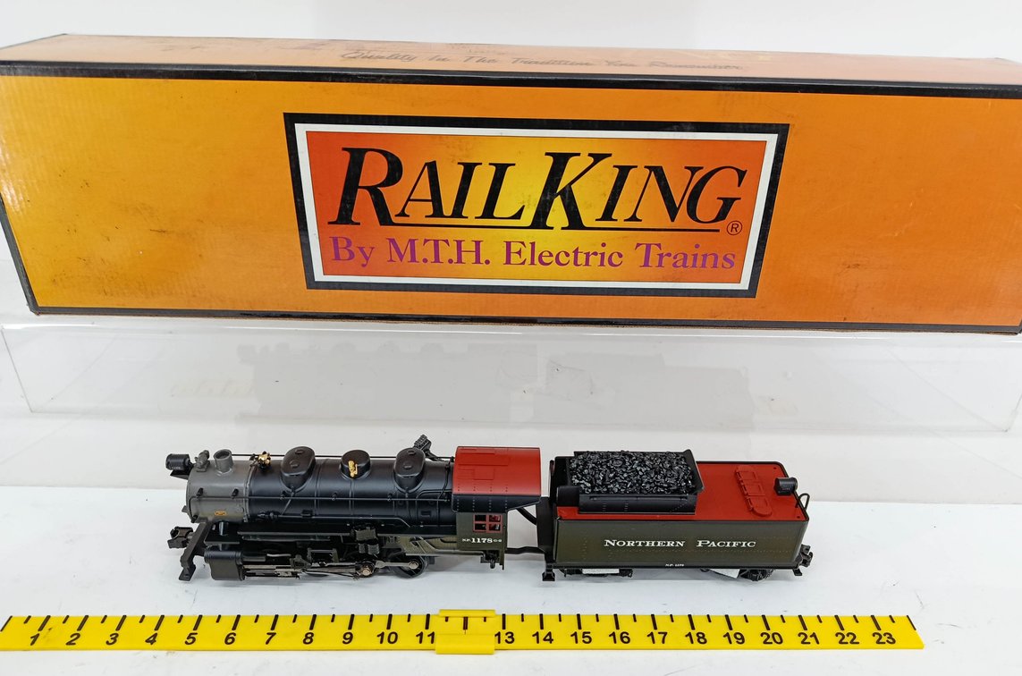 MTH NNC NORTHEN PACIFIC 0-8-0 STEAM ENGINE, WARRANTY SHELL, NO MOTOR INV 260790711