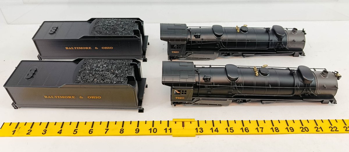 MTH NNC 2X B&O STEAM ENGINE BODY SHELLS INV 260790714