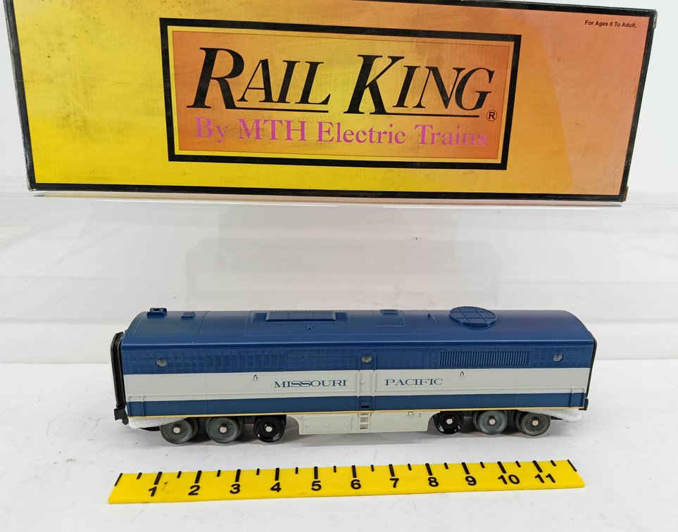 MTH NNC MISSOURI PACIFIC ALCO PA B UNIT, NO MOTOR, MISSING TRUCKS/PARTS INV 260790721