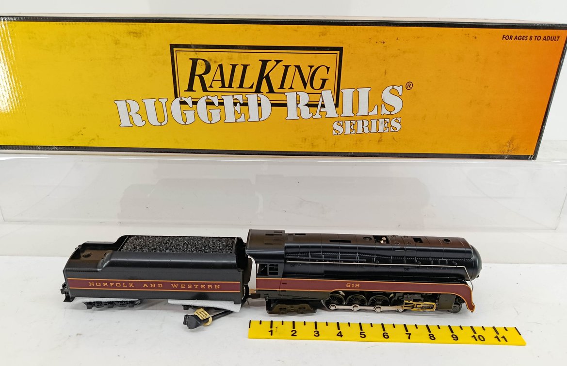 MTH NNC N&W 4-8-4 BANTAM J STEAM ENGINE, WORN MOTOR BLOCK, OTHER PARTS NEW INV 260790729