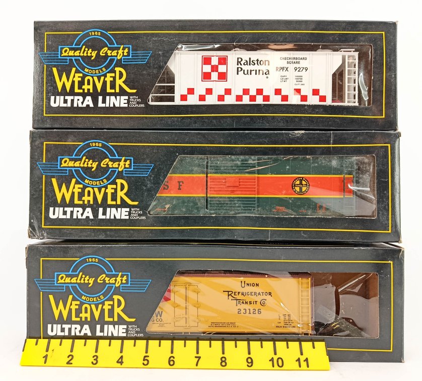 WEAVER O GA. 3 ASSORTED FREIGHT CARS INV 260790738