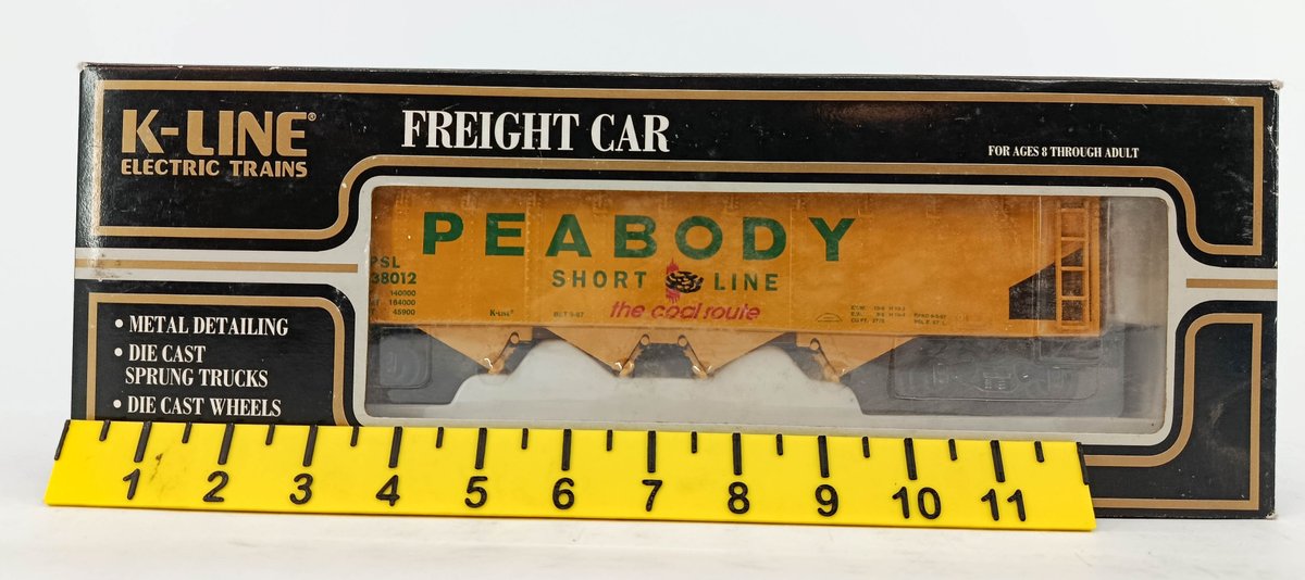 K-LINE O-GA. PEABODY CLASSIC SCALE DIE-CAST HOPPER CAR INV 260790737