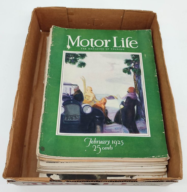 MOTOR LIFE MAGS 1920'S. WEAK BUT LOADED W/ADS. ABOUT 10 COPIES. INV 261570604