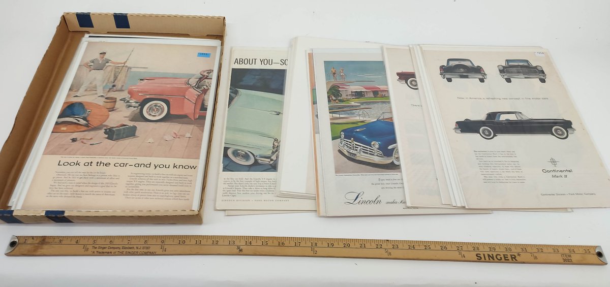 25 BOARDED ADS. CONTINENTAL MARK II INV 261570616