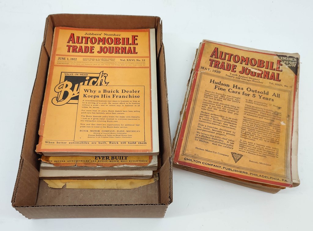 5 AUTO TRADE JOURNALS. 1920-28 POOR CONDITION. INV 261570622
