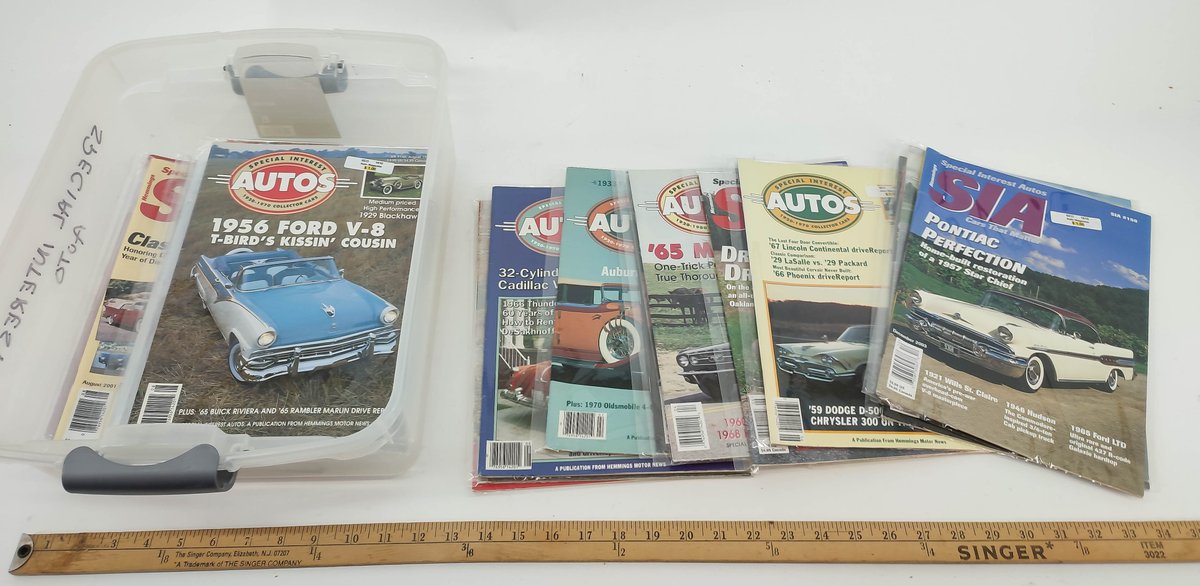 LOT OF SPECIAL INTEREST AUTO MAGS. IN POLY BAGS. INV 261570631