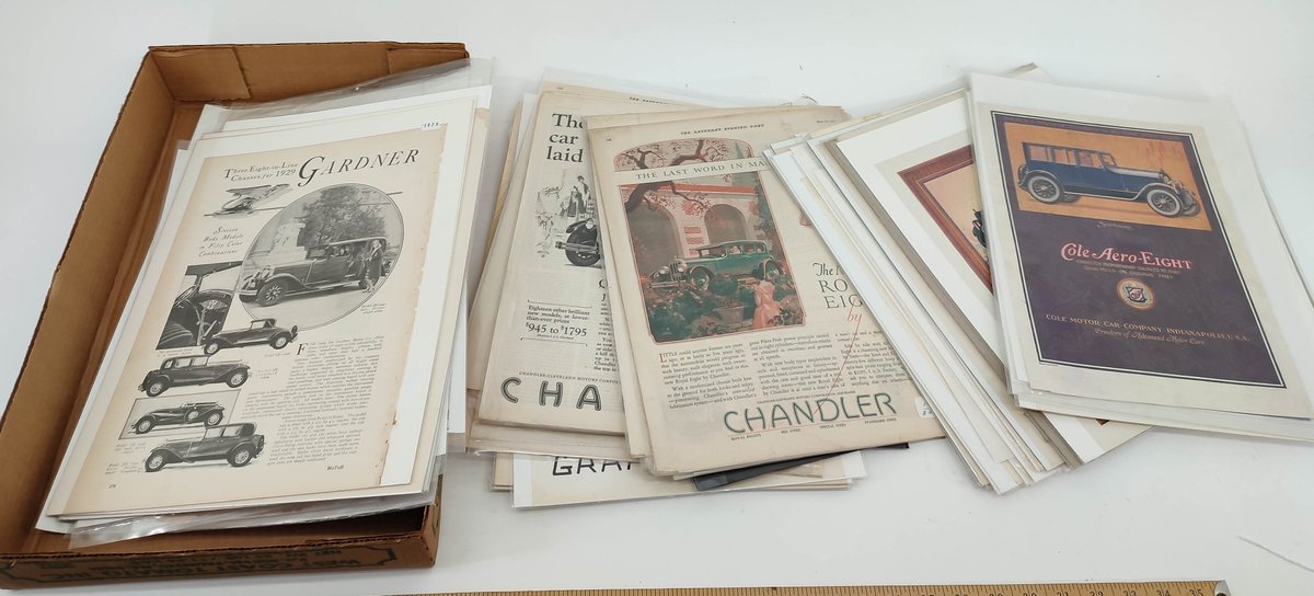 ABOUT 50 MAG. ADS. MANY CHANDLER, COLE & GRAHAM. INV 261570639