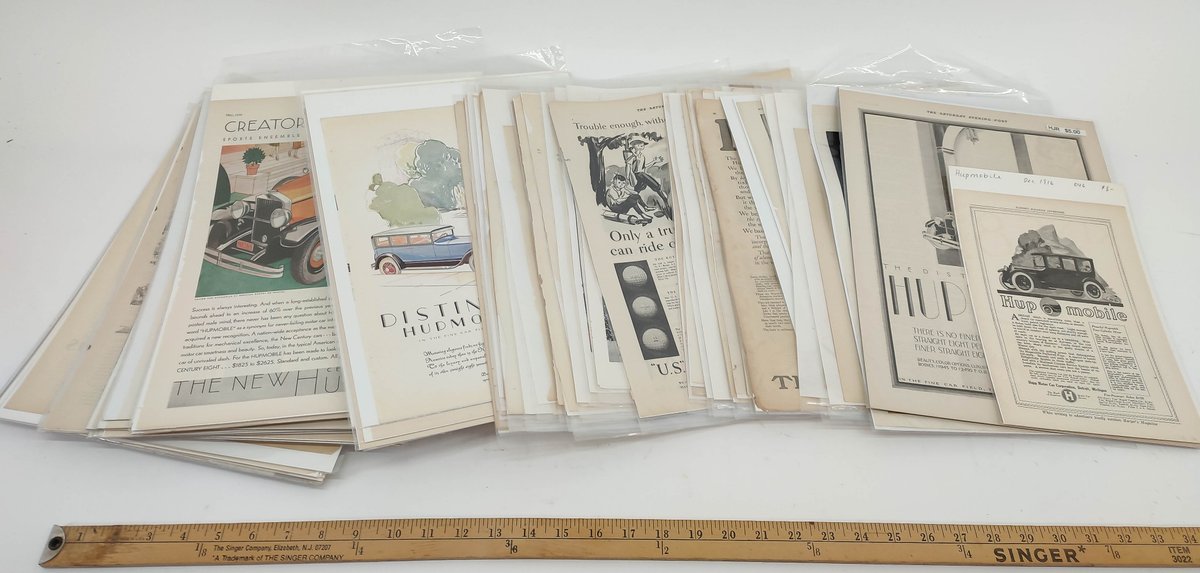 OVER 70 MAG. HUPMOBILE ADS. INV 261570638