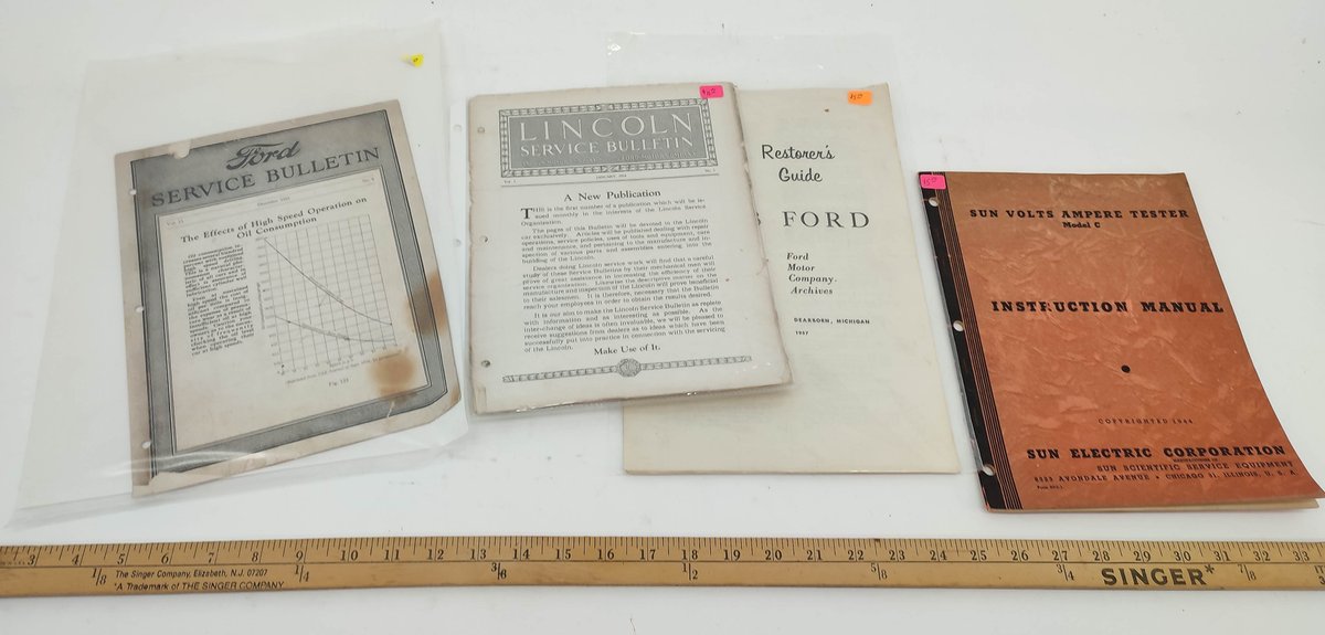 FORD, LINCOLN AND SUN SERVICE GUIDES INV 261570642