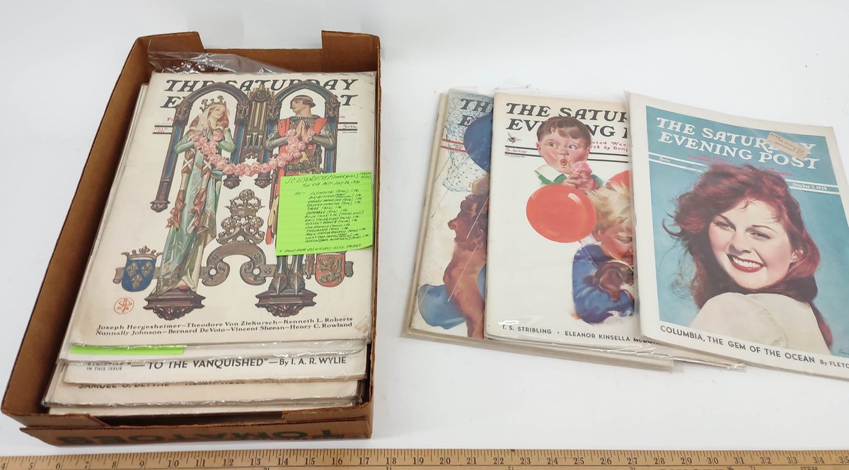 SATURDAY EVENING POST. 19 COPIES 1930'S. INV 261570651