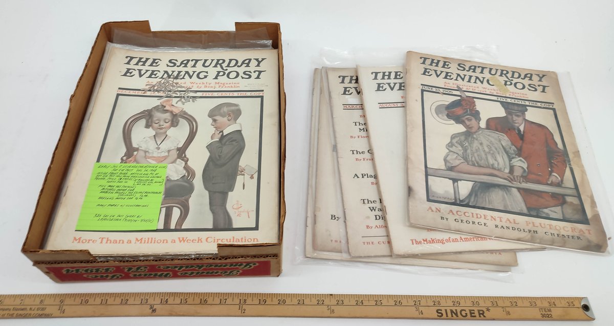 SATURDAY EVENING POST 25 COPIES. 1901-1919 INV 261570653