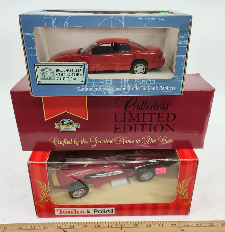 MATCHBOX COLLECTIBLES 1948 BUDWEISER TT, DIE CAST BANK AND TONKA MASERATI 250 F. INV 261570683