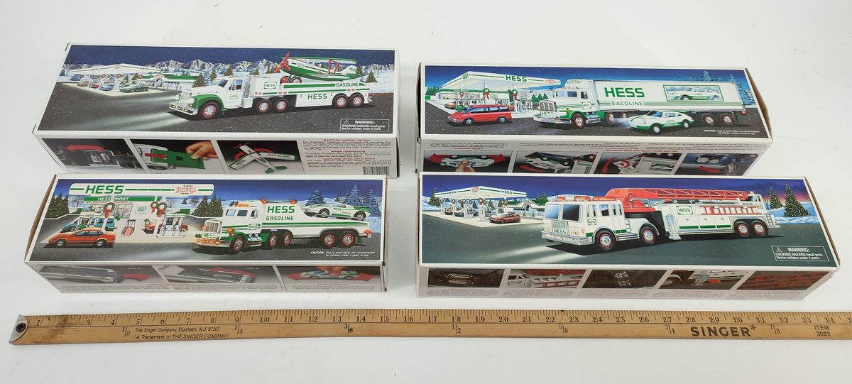 4 HESS VEHICLES. 1991, 1992, 2000 AND 2002. INV 261570692