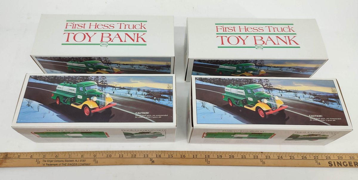 4- 1ST HESS TRUCK TOY BANKS. INV 261570693