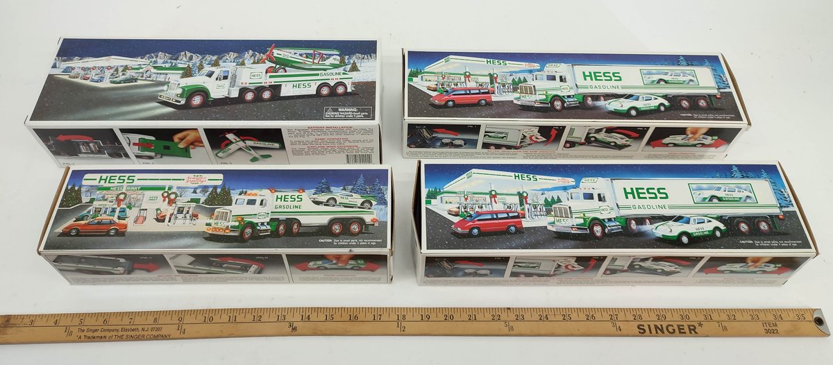 4 HESS VEHICLES. 1991, (2)1992 AND 2002. INV 261570691