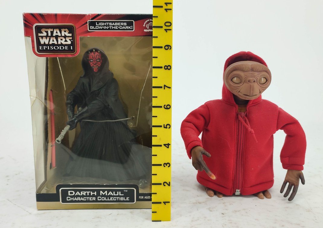 STAR WARS EPISODE I DARTH MAUL CHARACTER & E.T. PLUSH FIGURE OB  INV 260630009