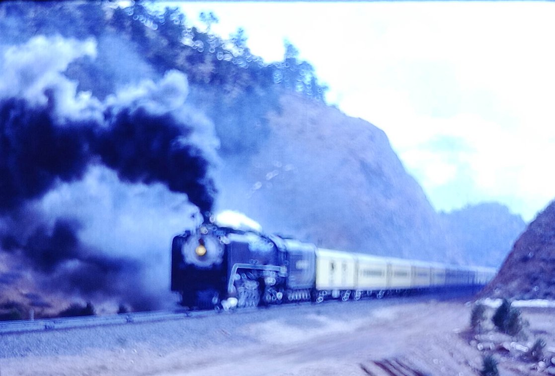 500 COLOR SLIDES: TRAINS, TROLLEYS, BUSES, CARS, BOATS, ETC  INV 262510752