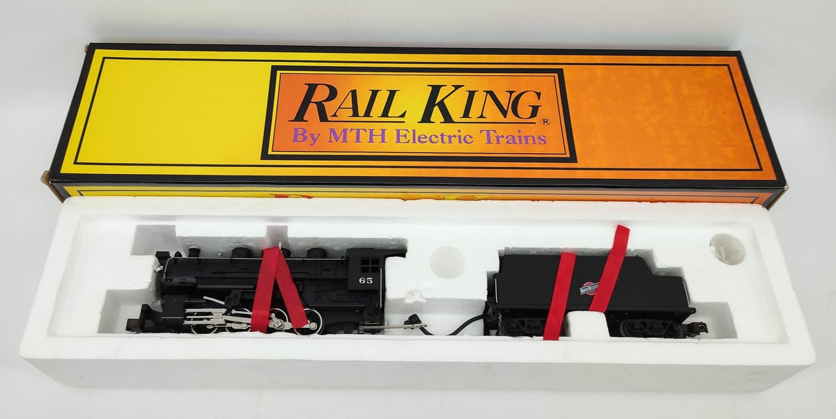 RAILKING CHICAGO NORTHWESTERN 0-8-0 SCALE SWITCH ENGINE & TENDER 3-RAIL PROTO SOUND RK-1112 LP OB  INV 263230016