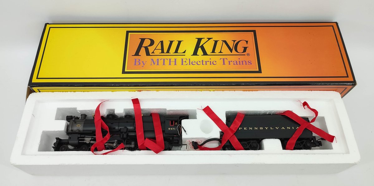 RAILKING PENNSYLVANIA K-4S 4-6-2 STEAM LOCOMOTIVE ENGINE & TENDER 3-RAIL  30-1115-0 OB  INV 263230019