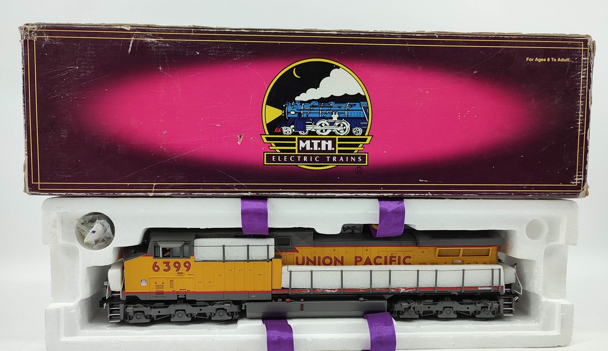 M.T.H. 3-RAIL UNION PACIFIC 6399 AC4400CW DIESEL ENGINE W/ PROTOS SOUND HI-RAIL WHEELS 20-2632-1 OB  INV 263230047