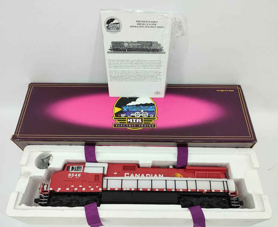 M.T.H. CP RAIL 9546 DASH-9 DIESEL ENGINE PROTOS SOUND 3-RAIL 20-2269-1 OB  INV 263230055