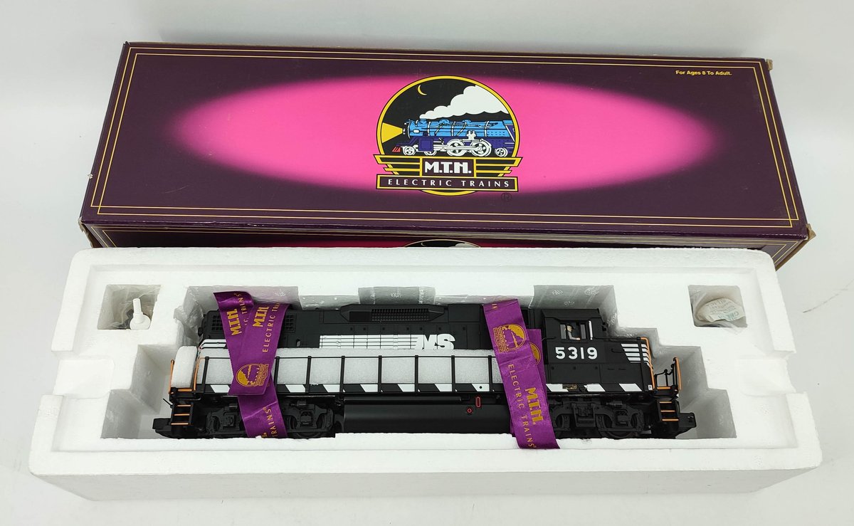 M.T.H. NORFOLK SOUTHERN 5319 GP38-2 DIESEL ENGINE PROTOSOUND 3-RAIL 20-2339-1 OB  INV 263230059
