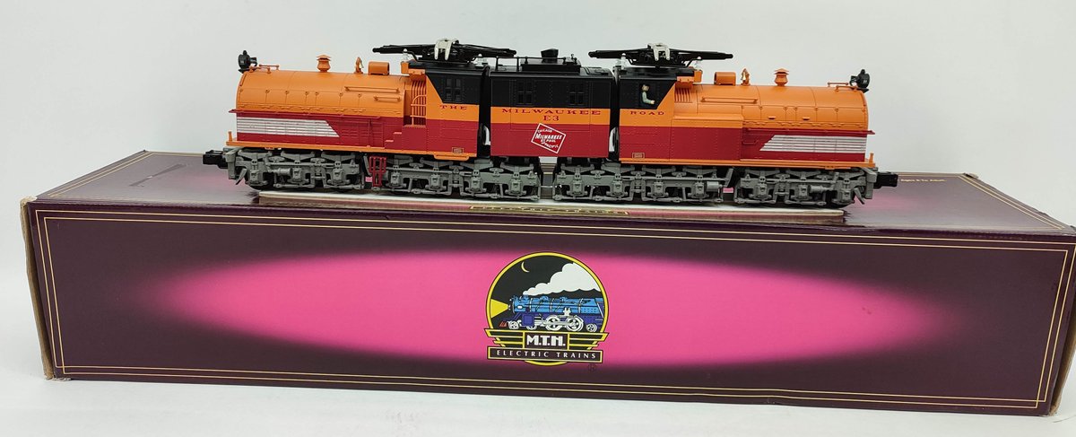 M.T.H. MILWAUKEE ROAD E-2 POLAR ELECTRIC LOCOMOTIVE W/PROTO SOUND 3 RAIL 20-5511-1 OB  INV 263230064
