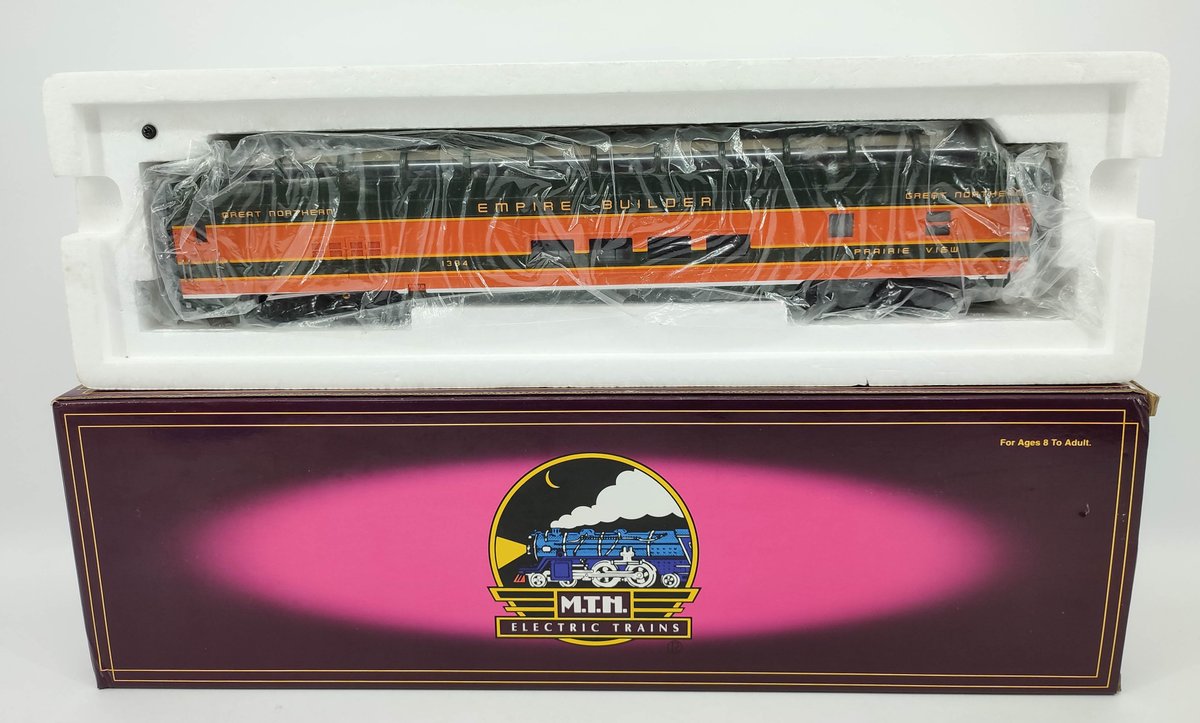 M.T.H. VISTA DOME PASSENGER CAR GREAT NORTHERN SMOOTH 20-6751 OB  INV 263230070