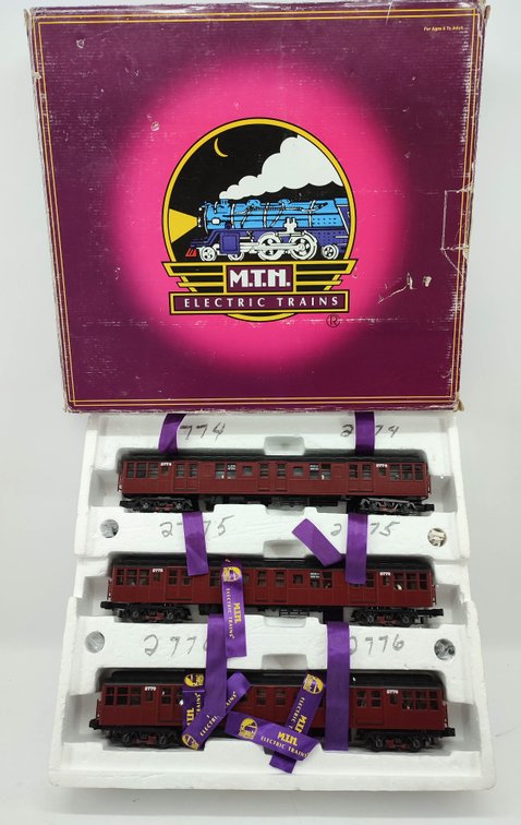 M.T.H. BMT STANDADS 3-CAR SUBWAY SET W/PROTO SOUND 20-2675-1  INV 263230073