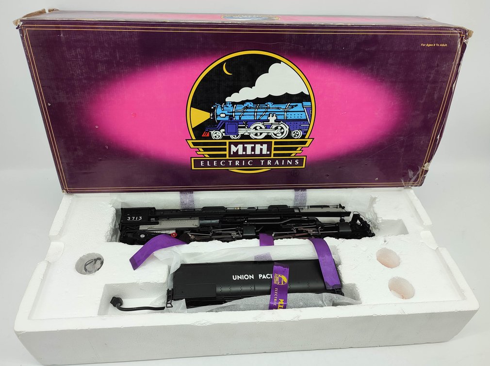 M.T.H. UNION PACIFIC 3713 4-6-6-4 CHALLENGER STEAM ENGINE & TENDER PROTO SOUND 3-RAIL 20-3089-1 OB  INV 263230082