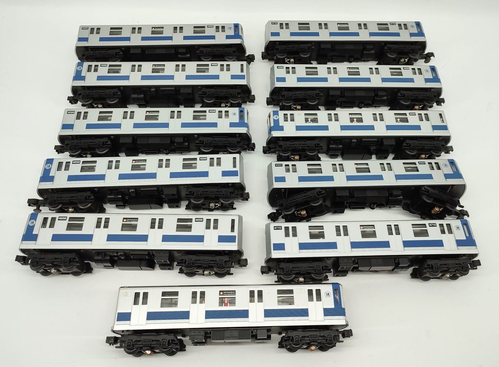M.T.H. 11 NEW YORK CITY TRANSIT MTA SUBWAY TRAIN CARS 2-4699, 3-4698, 2-4550, 4715, 4551,4715, ONE WITH OUT #  INV 263230090