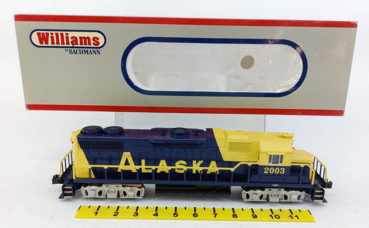 WILLIAMS BY BACHMANN O GAUGE 21217 ALASKA GP-38 POWERED LOCOMOTIVE, OB  INV 263310051