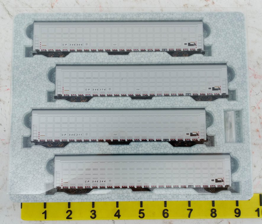 4 KATO 106-5504 CP AUTORACKS, N SCALE, OB INV 263330005