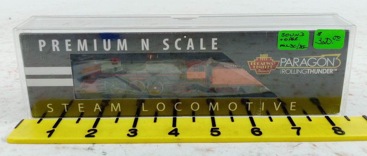 BROADWAY LIMITED N SCALE 6252 MILW #150 LIGHT PACIFIC 4-6-2 STEAM LOCOMOTIVE, OB INV 263330008