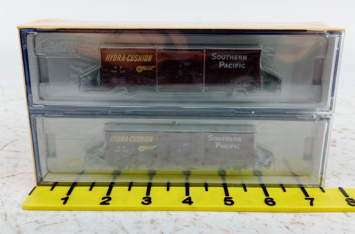RAPIDO 537002 SOUTHERN PACIFIC B-100-40 BOXCARS 6 PACK, SEALED OB INV 263330011