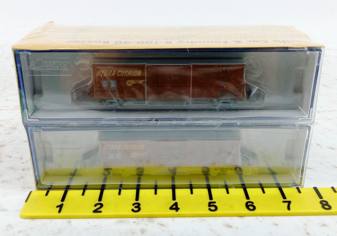 6 RAPIDO 537009A COLUMBUS & GREENVILLE B-100-40 BOXCARS N SCALE, 6-PACK OB SEALED INV 263330014