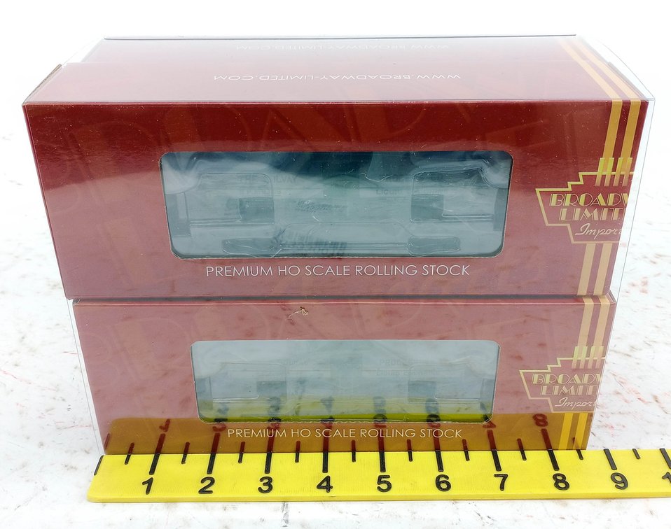 4 BROADWAY LIMITED N GAUGE 6173 SOLVAY PROCESS 6000 GAL CHLORINE TANK CARS, 4 OBS INV 263330016