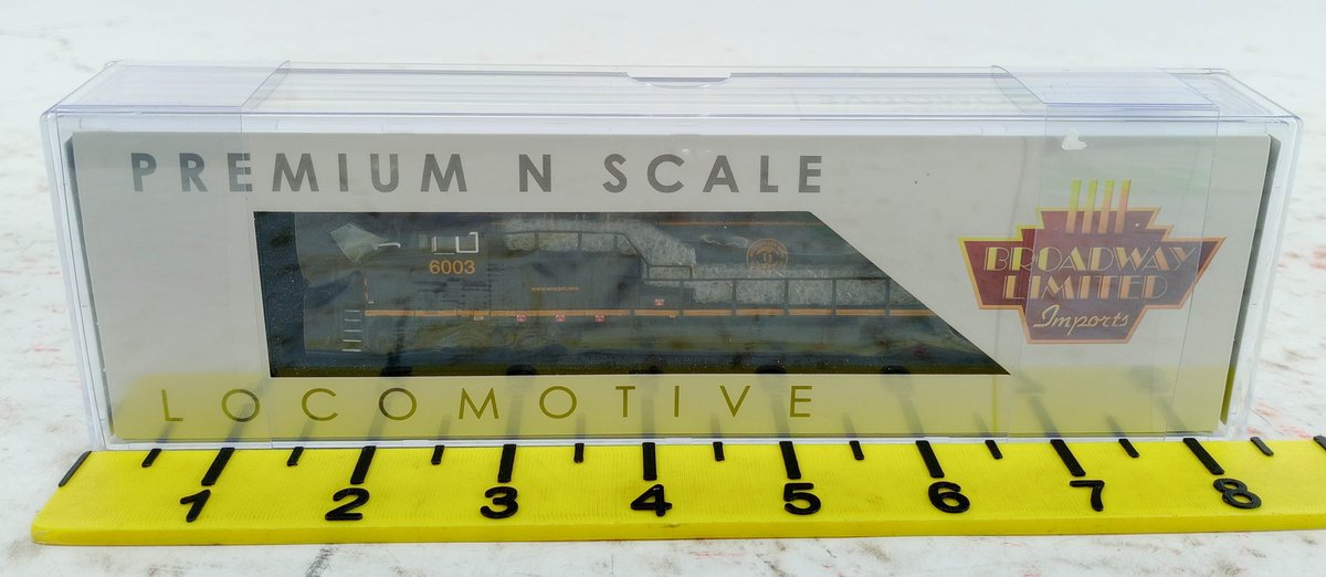 BROADWAY LIMITED 8585 WNYP 6003 GE AC6000 N SCALE LOCOMOTIVE, OB INV 263330024
