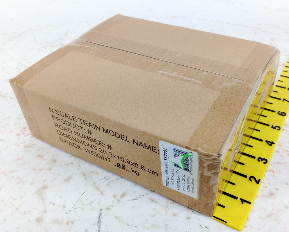6 PROCOR 5820 UNPX BLUE STENCIL COVERED HOPPERS N SCALE, SEALED OB INV 263330037