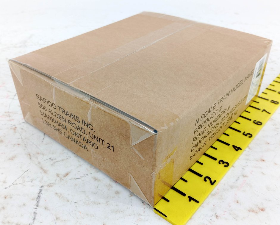 6 RAPIDO TRAINS PROCOR 5820 UNPX UNION CARBIDE COVERED HOPPERS N SCALE, SEALED OB INV 263330038