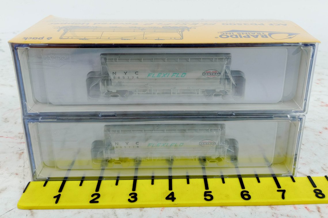RAPIDO 533003 NYC FLEXI FLO ACF PD3500 COVERED HOPPERS, 6-PACK OB INV 263330042