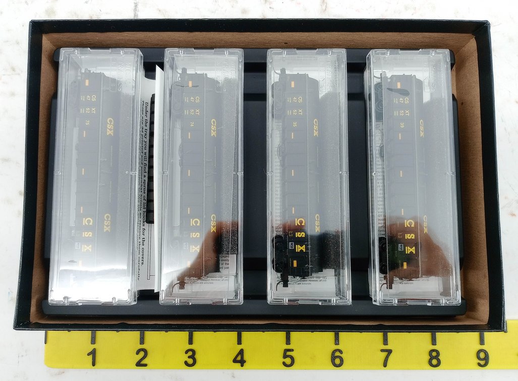 4 MICRO-TRAINS 993 00 173 CSX N SCALE GONDOLAS RUNNER PACK, OB INV 263330063