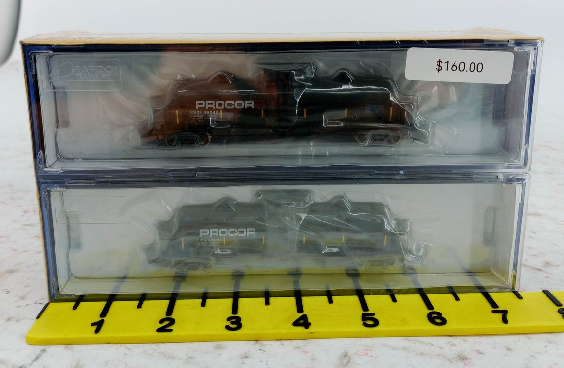 RAPIDO N GAUGE 535006 PROCOR GP20 20, 000 GALLON TANK CARS, 6 PACK, SEALED OB INV 263330076