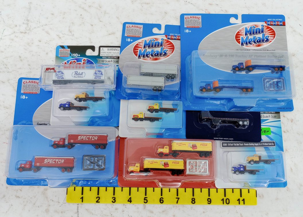 ASSORTED CLASSIC METAL WORKS MINI METALS N SCALE TRUCKS & TRAILERS OBS INV 263330081