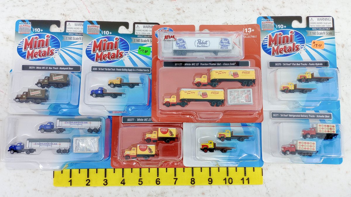 ASSORTED CLASSIC METAL WORKS MINI METALS N SCALE TRUCKS & TRAILERS, OBS INV 263330082