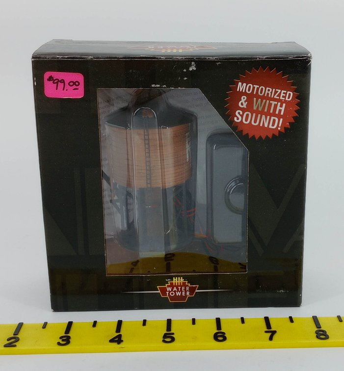 BROADWAY LIMITED 6135 PENNSYLVANIA RR N SCALE MOTORIZED WATER TOWER W/ SOUND, OB INV 263330135