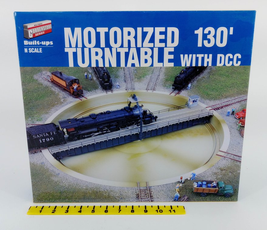WALTHERS 933-2616 N SCALE MOTORIZED 130' TURNTABLE WITH DCC, OB INV 263330144