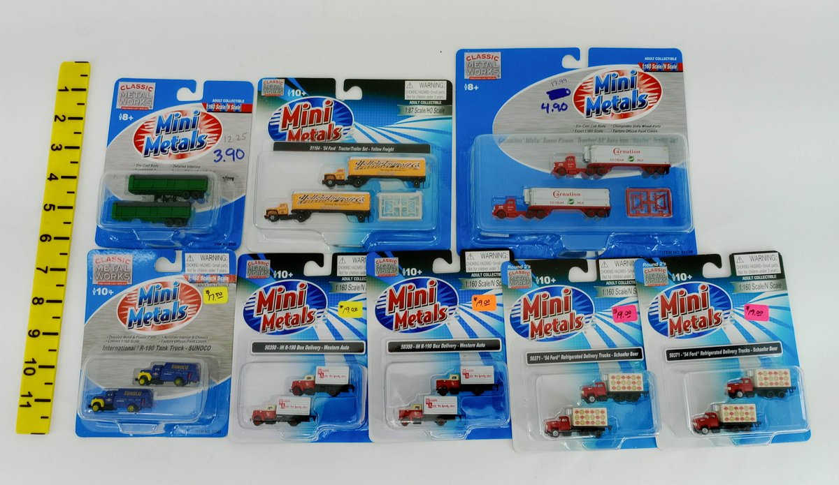 MIXED CLASSIC METAL WORKS MINI METALS N SCALE TRUCKS & TRAILERS, OBS INV 263330146