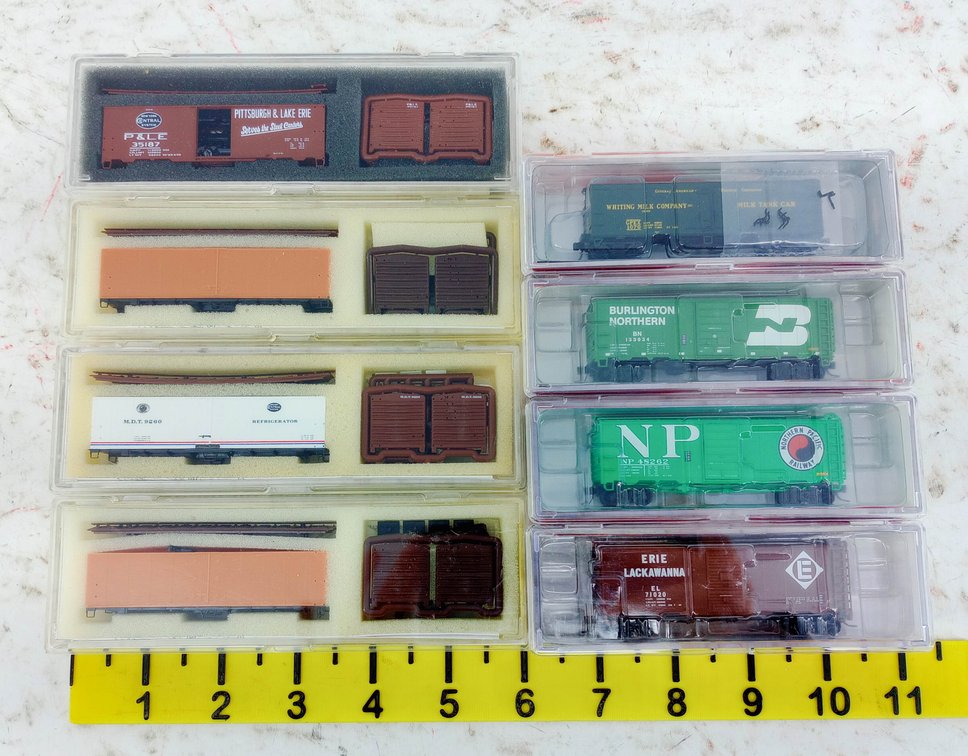8 MICRO-TRAINS N SCALE BOXCARS, REEFERS & MILK CAR 8 OBS INV 263330219