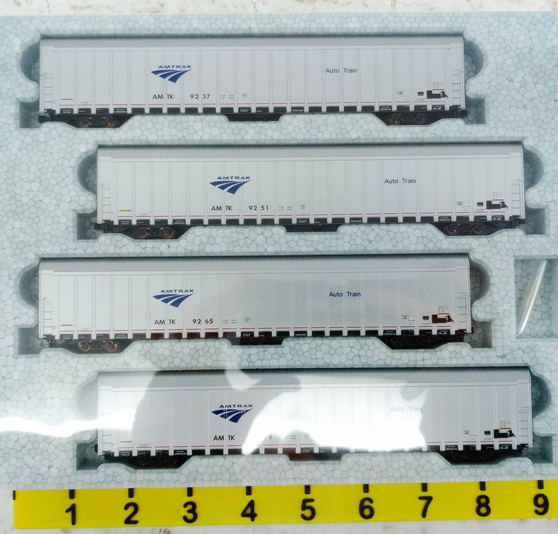 KATO 106-5502 AMTRAK AUTO TRAIN AUTORACK 4 CAR SET, N SCALE, OB INV 263330227